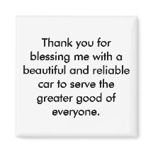 Positives Affirmation Magnet - Danksagung