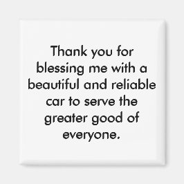 Positives Affirmation Magnet - Danksagung