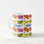 Positives Affirmations-Muster - Motivierend Zitat Kaffeetasse (Vorderseite Links)