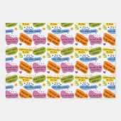 Positives Affirmations Pattern - Motivation Quotes Geschenkpapier Set (Vorderseite 2)
