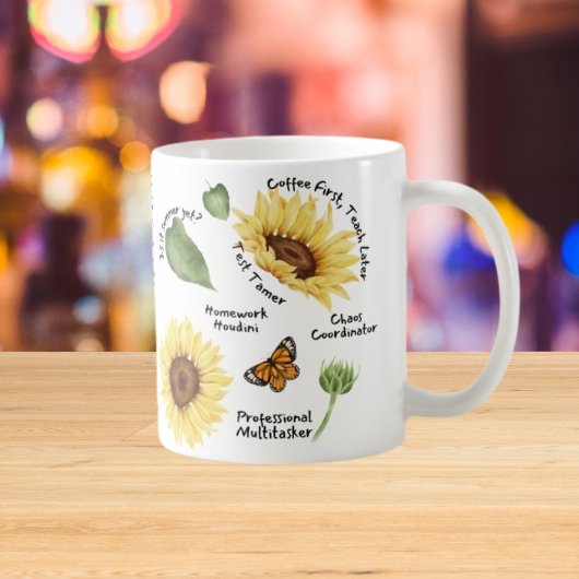 Positives Affirmationsgeschenk mit heller Sonnenbl Kaffeetasse