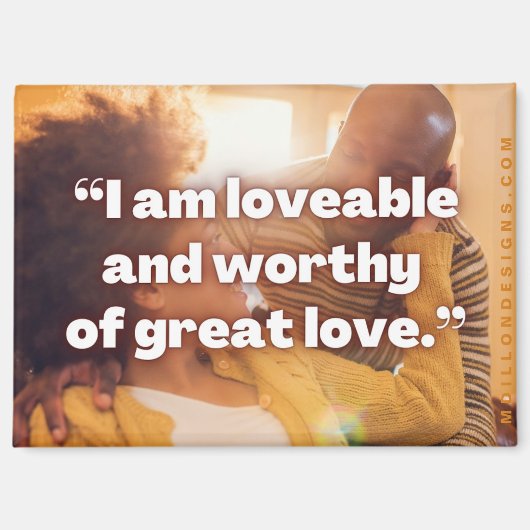 Positives Affirmationsmagnet Magnet (Vorderseite)