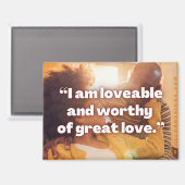 Positives Affirmationsmagnet Magnet (Vorderseite/Rückseite)