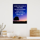 Positives Affirmative Motivierend Quote Poster (Küche)