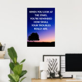 Positives Affirmative Motivierend Quote Poster (Heimbüro)