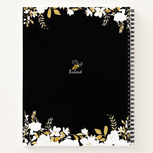 Positives Affirmative Notebook Notizblock (Rückseite)