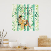 Positives Affirmative Poster der schwarzen Frau (Küche)