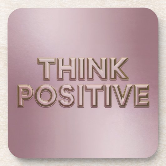 Positives Affirmative Untersetzer Set (Vorderseite)