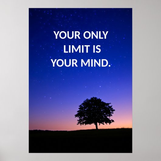 Positives Affirmative Zitat Poster (Vorne)