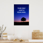 Positives Affirmative Zitat Poster (Küche)