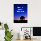Positives Affirmative Zitat Poster (Heimbüro)