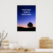 Positives Affirmative Zitat Poster (Küche)
