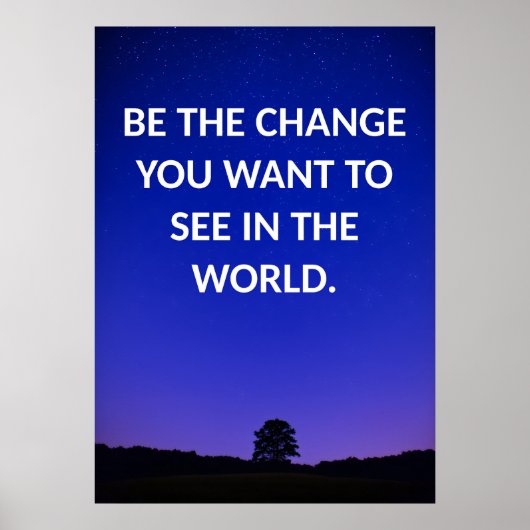 Positives Affirmative Zitat Poster (Vorne)