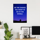 Positives Affirmative Zitat Poster (Heimbüro)