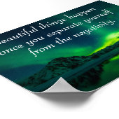 Positives Affirmative Zitat Poster (Ecke)