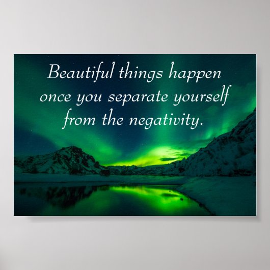 Positives Affirmative Zitat Poster (Vorne)