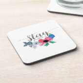 Positives Anführungsschreiben von Blume Getränkeuntersetzer (Linke Seite)