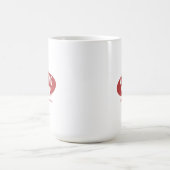 Positives Anziehen Glück Nur Typografie Design Kaffeetasse (Mittel)