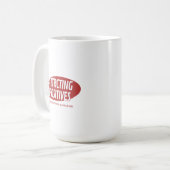 Positives Anziehen Glück Nur Typografie Design Kaffeetasse (Vorderseite Links)
