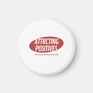 Positives anziehen, nur Glück typografie Des Magnet