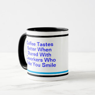 Positives Arbeits-Zitat-Geschenk für Kollegen, Mot Tasse