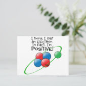 Positives Atom Postkarte (Stehend Vorderseite)