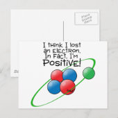 Positives Atom Postkarte (Vorne/Hinten)