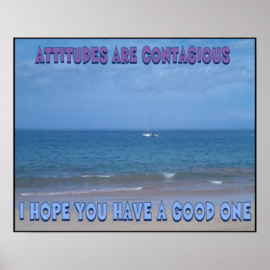 Positives Attitude Poster (Vorne)