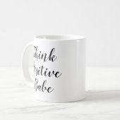 Positives Babe | Inspirierend Slogan Quote Tasse (Vorderseite Links)