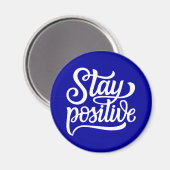 Positives Blau bleibe Magnet (Vorderseite/Rückseite)