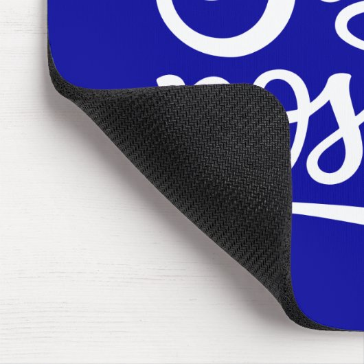 Positives Blau bleibe Mousepad (Ecke)