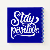 Positives Blau bleibe Notizblock (Rückseite)