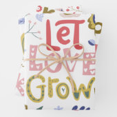 Positives Blumensortiment Geschenkpapier Set (Beispiel)