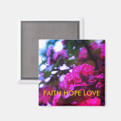 Positives ChristianFaith Hope 5.1 Cm Square Magnet (Vorderseite/Rückseite)