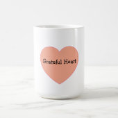 Positives Dankbares Herzpreisdesign Kaffeetasse (Mittel)