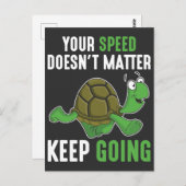 Positives Denken Aufhebender Zitat Behalte Schildk Postkarte (Vorne/Hinten)