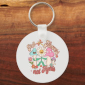 Positives Denken - Auswahl von Blume, nicht Kampf Schlüsselanhänger (Vorderseite)