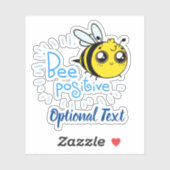Positives Denken Bee Positive Niedliche Biene Aufkleber (Blatt)