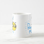 Positives Denken Bee Positive Niedliche Biene Kaffeetasse (Mittel)