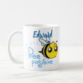 Positives Denken Bee Positive Niedliche Biene Kaffeetasse (Links)