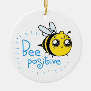 Positives Denken Bee Positive Niedliche Biene Keramik Ornament