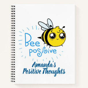 Positives Denken Bee Positive Niedliche Biene Notizblock