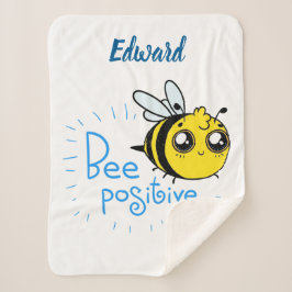 Positives Denken Bee Positive Niedliche Biene Sherpadecke