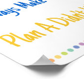 Positives Denken Klassenzimmer Poster (Ecke)