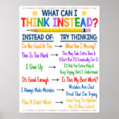 Positives Denken Klassenzimmer Poster (Vorne)