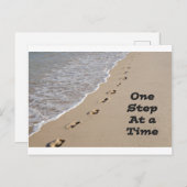 Positives Denken mit Schritt für Schritt Postkarte (Vorne/Hinten)