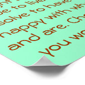 Positives Denken Poster (Ecke)