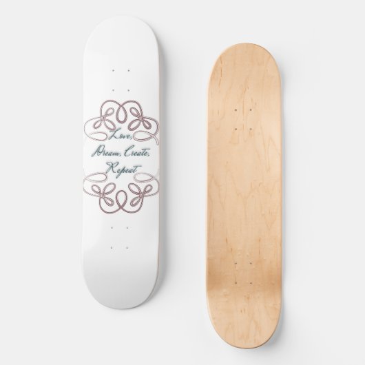 Positives Denken Skateboard (Vorderseite)