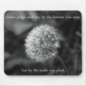 Positives Denken Sprichwort mit Dandelion Mousepad (Vorne)