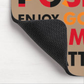 Positives Denken und Einstellung Mousepad (Ecke)